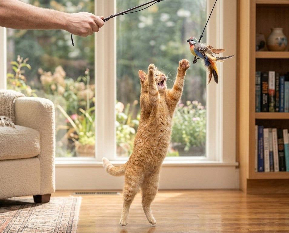 Juguete Interactivo "VibeCat Hunter": El instinto de tu michi, desatado