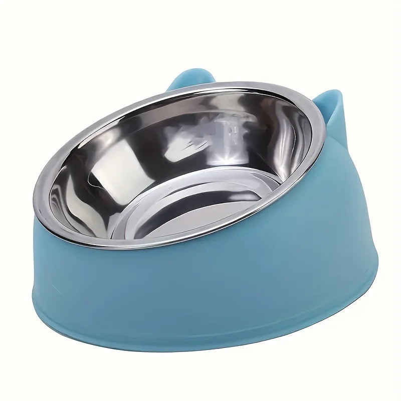 Comedero Ergonómico "VibeCat Zen" (Acero Inoxidable): Salud y Postura para tu Michi