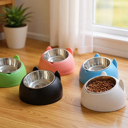 Comedero Ergonómico "VibeCat Zen" (Acero Inoxidable): Salud y Postura para tu Michi