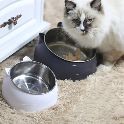 Comedero Ergonómico "VibeCat Zen" (Acero Inoxidable): Salud y Postura para tu Michi