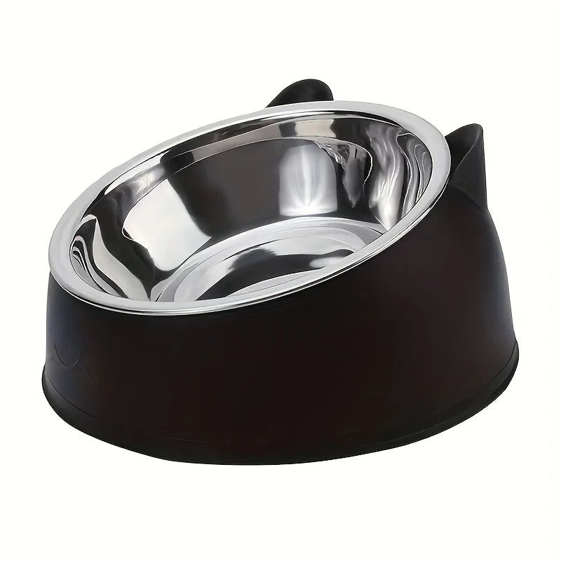 Comedero Ergonómico "VibeCat Zen" (Acero Inoxidable): Salud y Postura para tu Michi