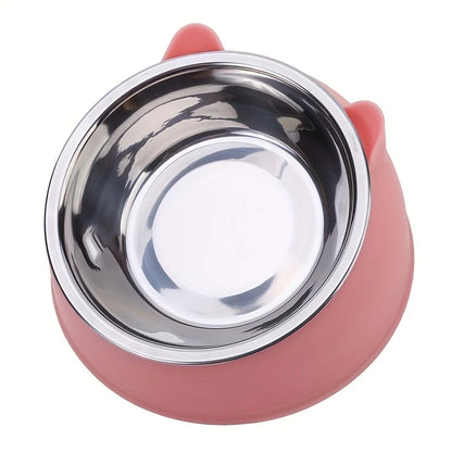 Comedero Ergonómico "VibeCat Zen" (Acero Inoxidable): Salud y Postura para tu Michi